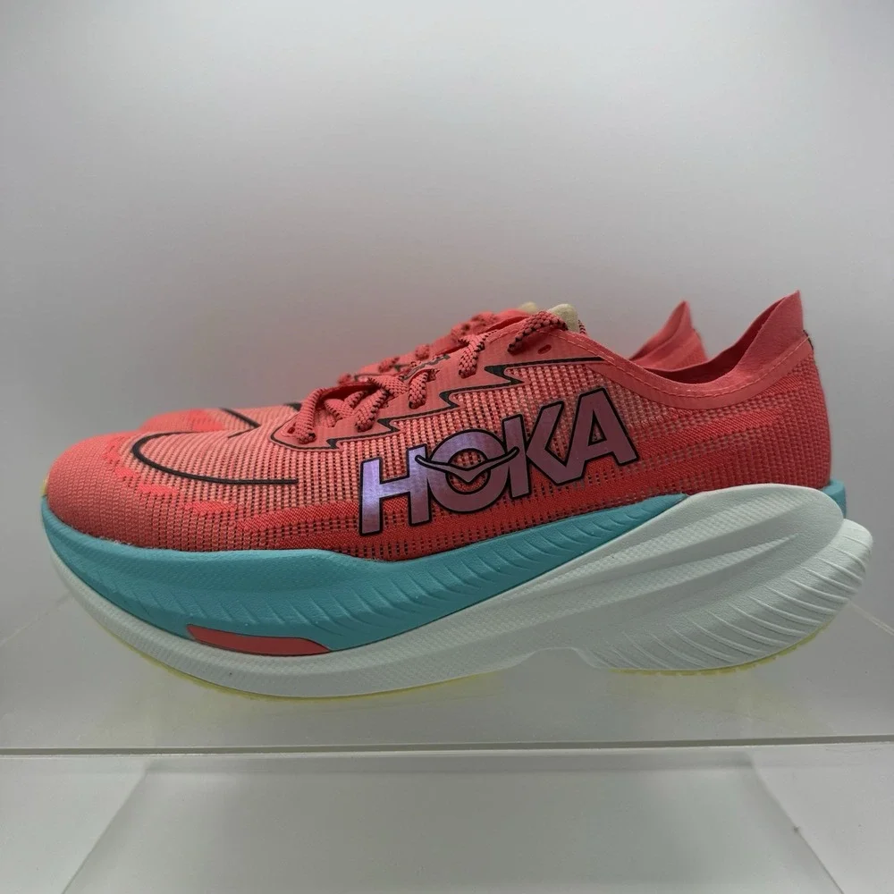Brand New Hoka One One Mach X 2 1155119 GFRT Coral Teal Running Men's Size 9.5